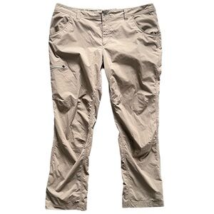 Marmot Men's Nylon Tan Outdoor Cargo Hiking Camping Fishing Pants size 40